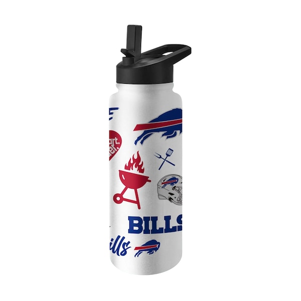 Logo Brands Buffalo Bills 34oz Native Quencher Bottle 604-S34QB-63 - main